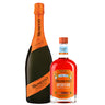 A 750ml bottle of Mionetto Prosecco Brut next to a bottle of Mionetto Aperitivo Alcohol Free Spritz Mixer.